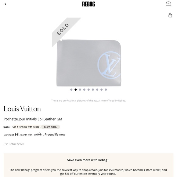 Louis Vuitton Pouchette Jour GM Clutch Bag - Picture 9 of 9